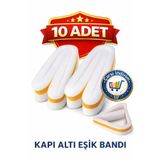 nistabolje 10 Adet Yapışkanlı Kapı Altı(eşik) Bandı Isı Yalıtım Süngeri 90 Cm Soğuk Toz Ses Geçirmez