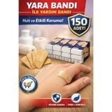 nistabolje 150 Adet Bez Yara Bandı (10'luX15 Paket) Cilt Dostu Pratik Kullanım