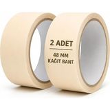 Nistabolje 2 Adet Kağıt Bant 48MM Maskeleme Bandı Boya Bandı - Çok Renkli