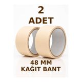 nistabolje 2 Adet Kağıt Bant 48mm Pratik Kullanım Maskeleme Bandı Boya Bandı