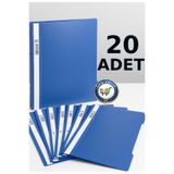 nistabolje 20 Adet A4 Mavi Telli Dosya Kaliteli Büro-Okul Ekonomik