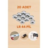 nistabolje 20 Adet AG13/LR44/A76/357A Düğme Pil Lazer Saat Oyuncak Pili Alkalin 1,5 Volt