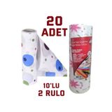 nistabolje 20 Adet Kullan At Masa Örtüsü Sıvı Geçirmez(2 RULO) Tek Kullanımlık 100x120 Cm Piknik Sofra Kağıdı