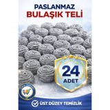 nistabolje 24 Adet Ovma Teli Bulaşık Teli Ekonomik Kullanışlı Toptel Sürtme Teli