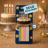 Nistabolje 24 Lü Pasta Mumu Parti Doğum Günü Pasta Mum - 24 Adet