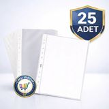 Nistabolje 25 Adet A4 Şeffaf Poşet Dosya 21.6 cm x 30 cm Ölçülerle Pratik Kullanım