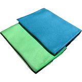 Nistabolje 2'li Mikrofiber Cam Bezi 30X40 Temizlik Bezi - Yeşil - Standart