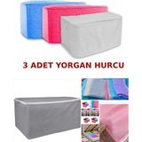 Nistabolje 3 Adet Hurç Yorgan Hurcu Büyük Boy Eşya Taşıma Hurcu