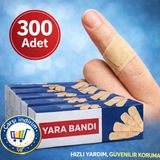 Nistabolje 300 Adet Bez Yara Bandı 10'luX30 Paket Nefes Alan Yapı ile Güvenilir Koruma
