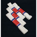 Nistabolje 4 Adet 0.80 cm Beyaz Bel Paça Don Lastiği Geniş Yassı Lastik 40 Metre