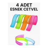 nistabolje 4 Adet Esnek Cetvel Dayanıklı Kırılmaz Cetvel 30 Cm Karışık Renkler