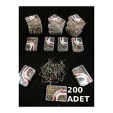 nistabolje 4 Kutu(200 ADET)Tesettür Renkli Eşarp İğnesi Başörtü İğnesi Türban Şal İğnesi Toplu İğne