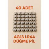 nistabolje 40 Adet AG13/LR44/A76/357A Düğme Pil 1,5 V Lazer Saat Oyuncak Pili Ekonomik
