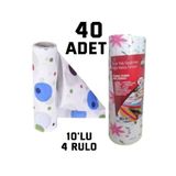 nistabolje 40 Adet Kullan At Masa Örtüsü Sıvı Geçirmez(4 RULO) Tek Kullanımlık 100x120 Cm Piknik Sofra Kağıdı