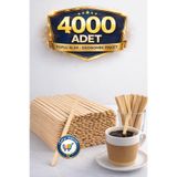 nistabolje 4000 Adet Ahşap Tahta Karıştırıcı Tek kullanımlık Çubuk Çay Kahve Kaşığı Kaşık Karıştırma Çubuğu
