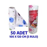 nistabolje 50 Adet Kullan At Masa Örtüsü Sıvı Geçirmez(5 RULO) Tek Kullanımlık 100x120 Cm Piknik Sofra Kağıdı