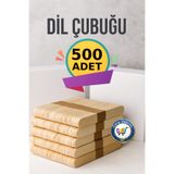 nistabolje 500 Adet Dil Çubuğu Abeslang Geniş Ahşap Büyük Çubuk Dondurma Dil Basma