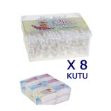 nistabolje 8 KUTU Kulak Pamuğu Çöpü Pamuklu Kulak Temizleme Çubuğu Ekonomik