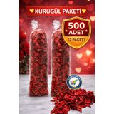 nistabolje Büyük Boy 500 Adet Dekoratif Kuru Gül Kurusu Yaprağı Hediye Süs Dekor Romantik