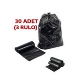 Nistabolje Jumbo Çöp Poşeti 75x90 Endüstriyel 10'lu x 3 Paket Battal Çöp Torbası