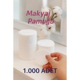 Nistabolje Makyaj Temizleme Pamuğu %100 Doğal Yumuşak Dokulu 1000 Adet Hassas Ciltler İçin