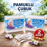 Nistabolje Pamuklu Kulak Çöpü 2 Kutu %100 Pamuk İçerir Hijyenik Kulak Temizleme Çubuğu