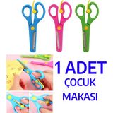 Nistabolje Plastik Korumalı Küt Uçlu Yaylı Çocuk Makası 1 Adet Farklı Renk Seçenekleriyle