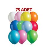 Nistabolje Renkli Balon 75'li Karışık Renk Parti Doğum Günü Kutlama Özel Günler