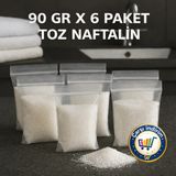 Nistabolje Toz Naftalin 90 gr x 6 Adet Naftalinli Toz