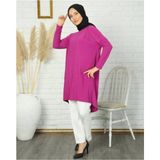 Nisum Moda Sandy Makas Tunik - Fuşya - 1