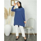 Nisum Moda Sandy Makas Tunik - İndigo - 1
