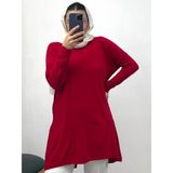 Nisum Moda Sandy Makas Tunik - Kırmızı - 2