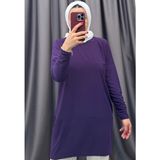 Nisum Moda Sandy Makas Tunik - Koyu Mor - 1
