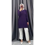 Nisum Moda Sandy Makas Tunik - Koyu Mor - 2