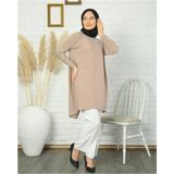 Nisum Moda Sandy Makas Tunik - Taş - 2