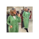 NİSUM MODA UZUN DÜĞMELİ TRİKO HIRKA