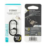 Nite Ize G-Serisi Cift Bolmeli Karabina Siyah 2