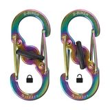 Nite Ize S-Biner Microlock Çelik Karabina 2li Paket Renkli ve Dayanıklı Malzeme ile 1,4 kg Kapasite