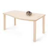 Niteangel Hamster Play Ahşap Platform Yemek Kasesi İçecek Şişesi ve Diğer Kafes Aksesuarları için (Dalga - 17,78 cm Yükseklik)