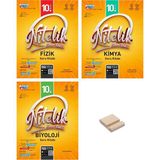 Nitelik Yayınları 10. Sınıf Beceri Temelli Fizik Kimya ve Biyoloji Soru Bankası 3lü Set + Telefon Tutucu