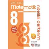 Nitelik Yayınları 8. Sınıf Akilli Defter Matematik Yeni Nesil Nitelikli