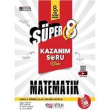 Nitelik Yayınları 8. Sınıf Süper Kazanım Matematik Soru Kitabı Sınav Hazırlığı İçin 304 Sayfa