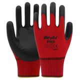 Nitril Pmk Pn5 Kırmzı Siyah 10 Beden İş Eldiveni (12 Li Paket)