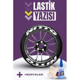 Nitto Motosiklet Ve Otomobil Araç 3D Oto Lastik Yazısı Sticker Arma Seti – 8 Adet