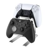 Niubixx Denetleyici Tutucu - 2 Katmanlı Evrensel Alüminyum Ekran Standı Aksesuarları PC Oyun Masası Dekor Eşyaları Xbox Series X S, Elite 2, PS5, PS4, PS3, Switch Pro ve Neredeyse Tüm Denetleyiciler için Oyun