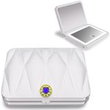 Niuphia Taşınabilir kompakt ayna mini cep aynası şarj edilebilir seyahat aynası ışıklı makyaj aynası 1X/5X büyütme LED seyahat makyaj aynası 2 taraflı kat ayna ışıklı küçük ayna çanta seyahat için
