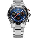 Nivada Grenchen Chronoking Meca Quartz Racing Blue 87050Q20 Kol Saati - Renkli
