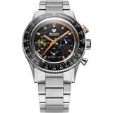 Nivada Grenchen Chronoking Meca Quartz Racing Carbon Le 87049Q20 Kol Saati - Renkli