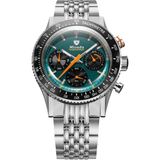 Nivada Grenchen Chronoking Meca Quartz Racing Green 87051Q04 Kol Saati - Renkli