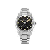 Nivada Grenchen Super Antarctic Black Beige Luminova 35013m20 Metal Çelik Kurmalı Erkek Kol Saati - Siyah